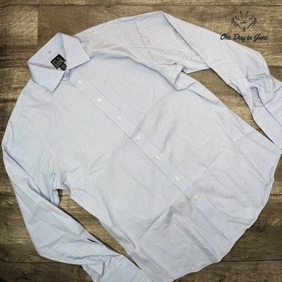 Jos. A. Bank Striped Button Down Shirt Size 16-36 - Picture 1 of 4